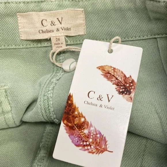 New! Chelsea & Violet Button Fly Shorts - Picture 4 of 6